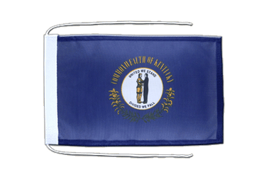Kentucky Flag with ropes 8x12"