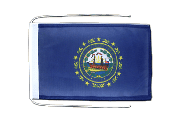 New Hampshire Flag with ropes 8x12"