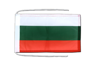 Bulgarie - Drapeau avec cordelettes 20 x 30 cm