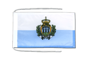 San Marino Flag with ropes - 8x12"
