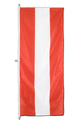Österreich Hochformat Flagge - 80 x 200 cm