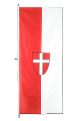 Wien Hochformat Flagge - 80 x 200 cm