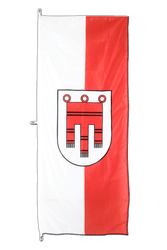 Vorarlberg Hochformat Flagge - 80 x 200 cm