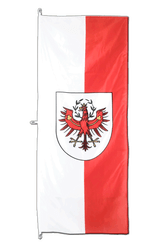 Tirol Hochformat Flagge - 80 x 200 cm
