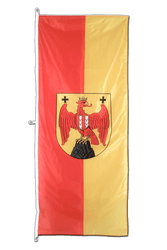Burgenland Hochformat Flagge - 80 x 200 cm