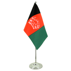 Tischflagge Afghanistan - 15 x 22 cm Satin