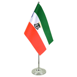 Tischflagge Äquatorial Guinea - 15 x 22 cm Satin