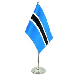 Botswana Satin Tischflagge 15 x 22 cm
