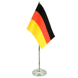 Tischflagge Deutschland - 15 x 22 cm Satin