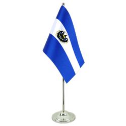 El Salvador Satin Tischflagge 15 x 22 cm