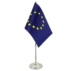 Tischflagge Europäische Union EU - 15 x 22 cm Satin