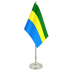 Table Flag Gabon - 6x9", Satin