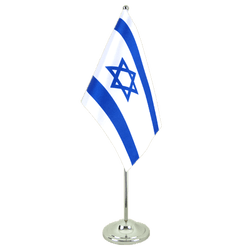 Tischflagge Israel - 15 x 22 cm Satin