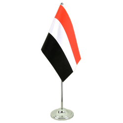 Tischflagge Jemen - 15 x 22 cm Satin
