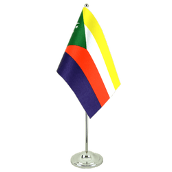 Comoros Satin Table Flag 6x9"