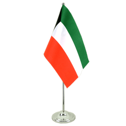 Kuwait Satin Tischflagge 15 x 22 cm