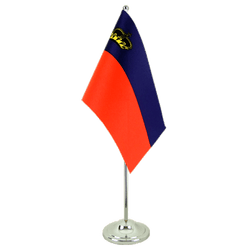 Table Flag Liechtenstein - 6x9", Satin