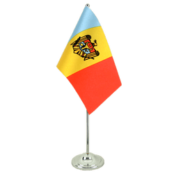 Tischflagge Moldawien - 15 x 22 cm Satin