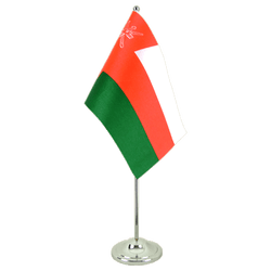 Oman Satin Table Flag 6x9"