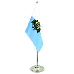 Tischflagge San Marino - 15 x 22 cm Satin