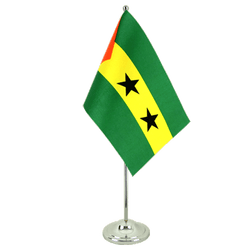 Sao Tome and Principe Satin Table Flag 6x9"