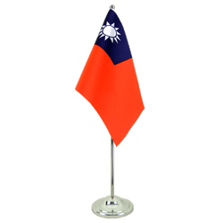 Taiwan Satin Table Flag 6x9"