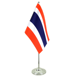 Tischflagge Thailand - 15 x 22 cm Satin