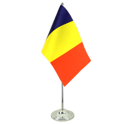 Tischflagge Tschad - 15 x 22 cm Satin