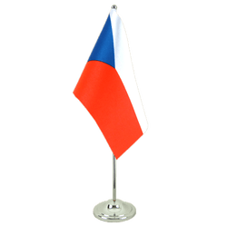 Czech Republic Satin Table Flag 6x9"