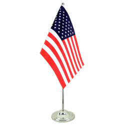 USA Satin Table Flag 6x9"