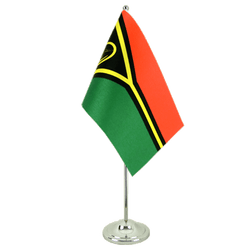 Tischflagge Vanuatu - 15 x 22 cm Satin