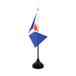 Tischflagge St. Martin Insel - 10 x 15 cm