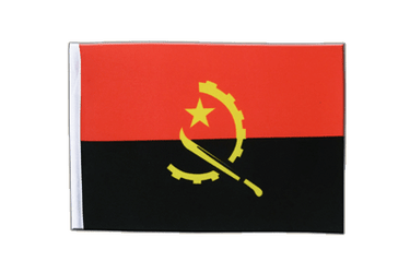 Angola Satin Flagge 15 x 22 cm