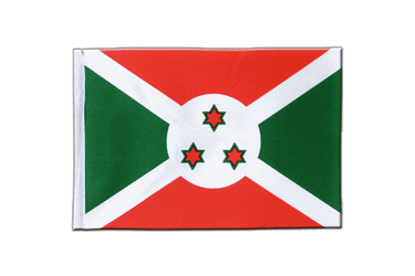 Burundi Drapeau en satin 15 x 22 cm