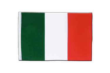 Italie Drapeau en satin 15 x 22 cm