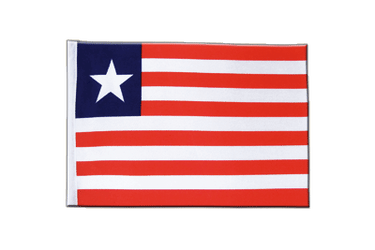 Liberia Satin Flagge 15 x 22 cm