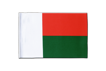 Madagaskar Satin Flagge 15 x 22 cm