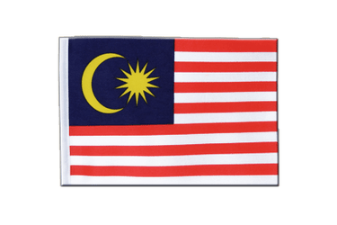 Malaisie Drapeau en satin 15 x 22 cm