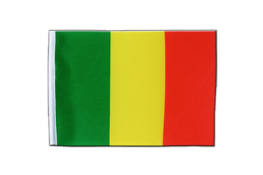 Mali Satin Flagge 15 x 22 cm