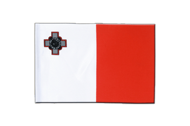 Malta Satin Flagge 15 x 22 cm