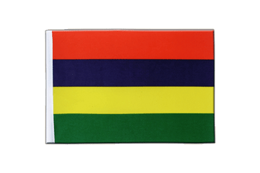 Mauritius Satin Flagge 15 x 22 cm