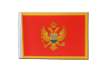 Montenegro Satin Flagge 15 x 22 cm