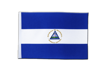 Nicaragua Satin Flag 6x9"