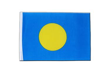 Palau - Satin Flagge 15 x 22 cm