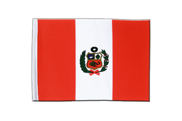 Peru Satin Flagge 15 x 22 cm