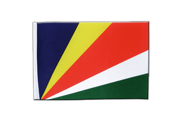 Seychellen Satin Flagge 15 x 22 cm