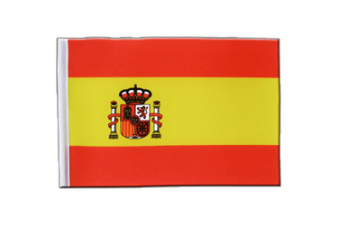 Spanien mit Wappen Flagge - 15 x 22 cm Satin