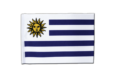 Uruguay Satin Flagge 15 x 22 cm