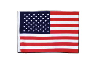 USA Drapeau en satin 15 x 22 cm