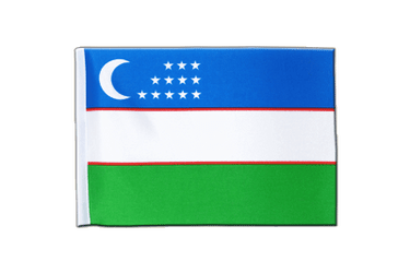 Usbekistan Satin Flagge 15 x 22 cm